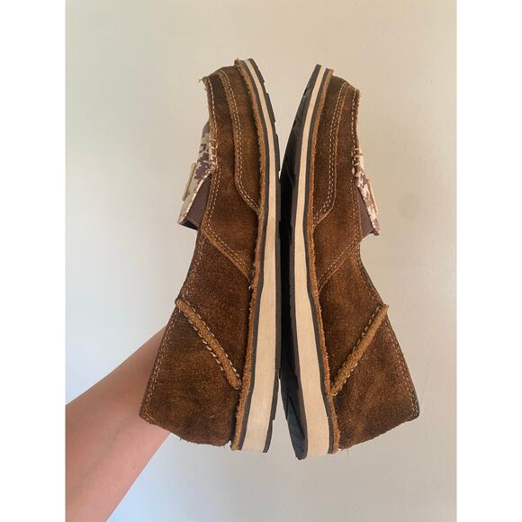 Womens Ariat Leather Cruiser Patriot Slip On Size 10 Camo - Picture 6 of 7